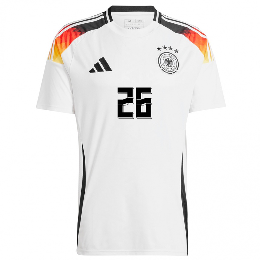 Niño Fútbol Camiseta Alemania Chantal Hagel #26 Blanco 1ª Equipación 24-26 Argentina