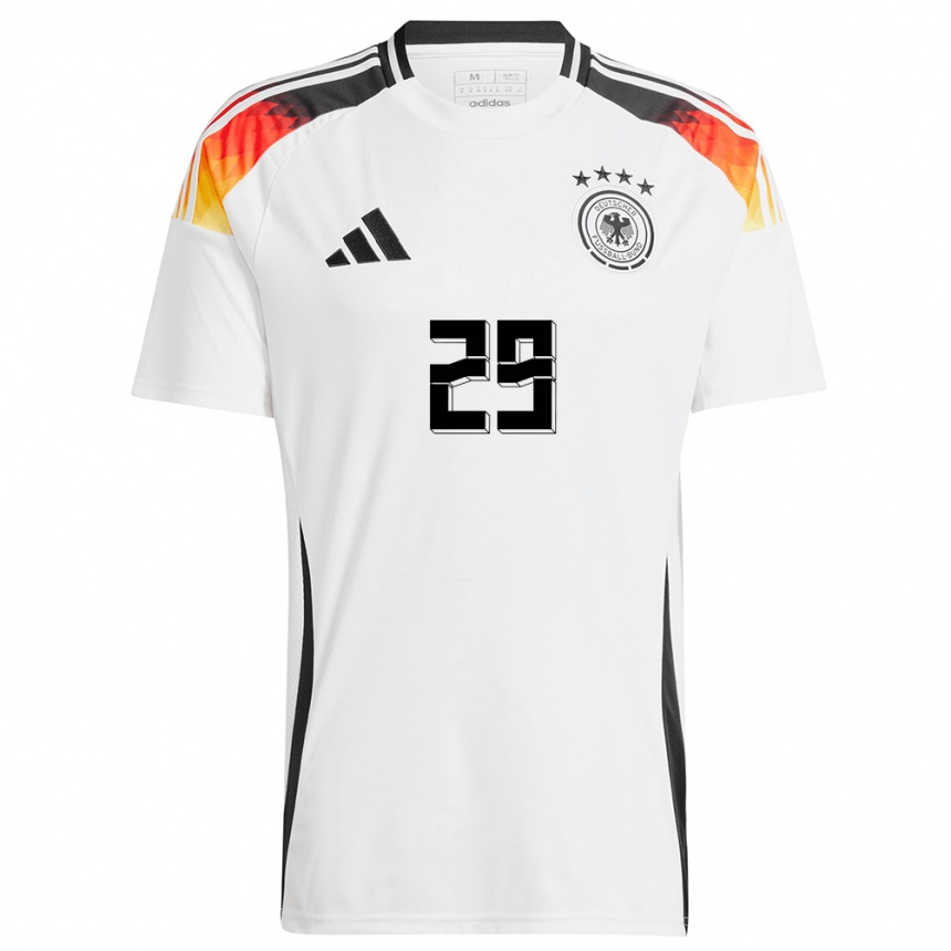 Niño Fútbol Camiseta Alemania Selina Cerci #29 Blanco 1ª Equipación 24-26 Argentina