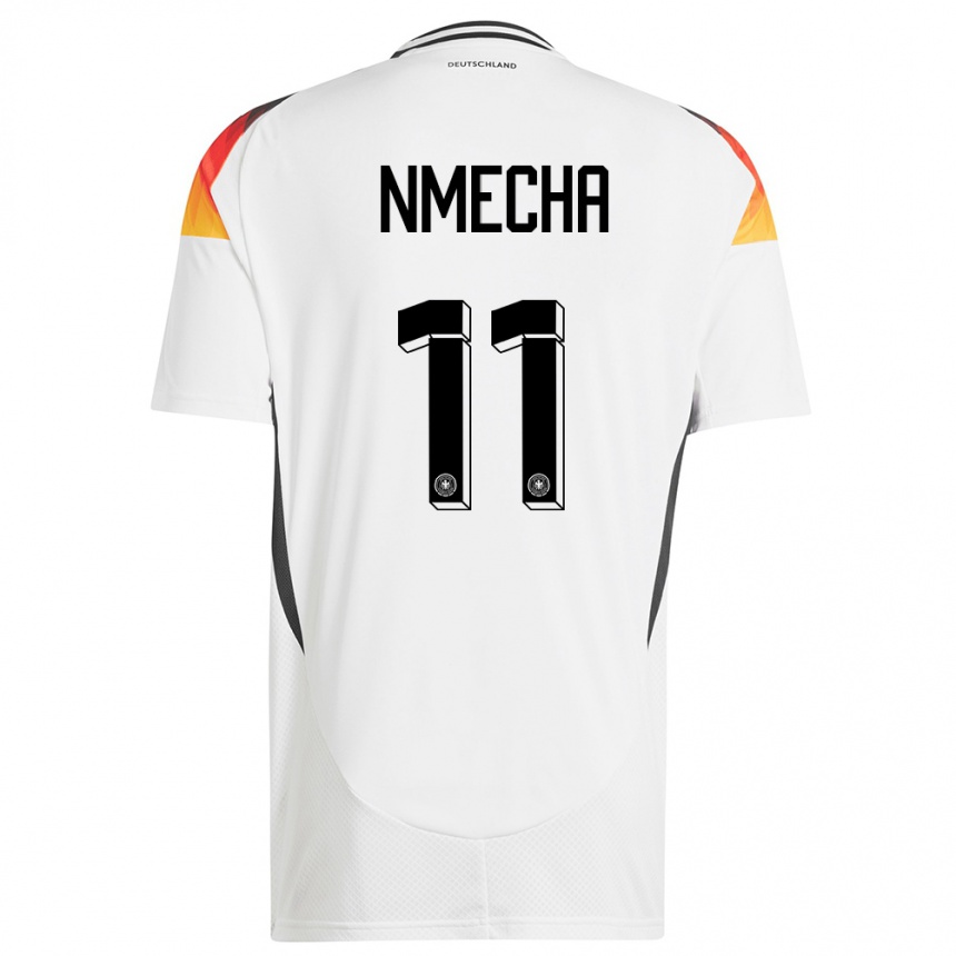 Niño Fútbol Camiseta Alemania Lukas Nmecha #11 Blanco 1ª Equipación 24-26 Argentina