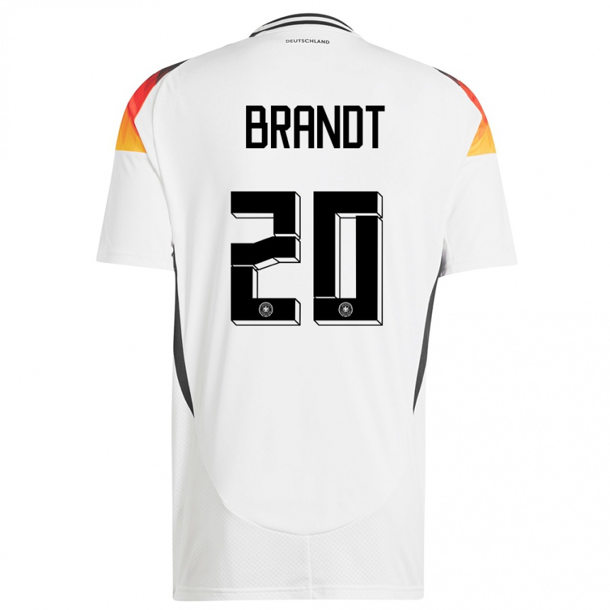 Niño Fútbol Camiseta Alemania Julian Brandt #20 Blanco 1ª Equipación 24-26 Argentina