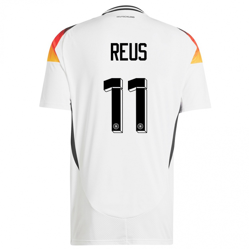 Niño Fútbol Camiseta Alemania Marco Reus #11 Blanco 1ª Equipación 24-26 Argentina