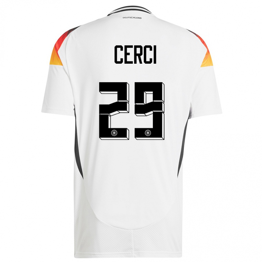 Niño Fútbol Camiseta Alemania Selina Cerci #29 Blanco 1ª Equipación 24-26 Argentina