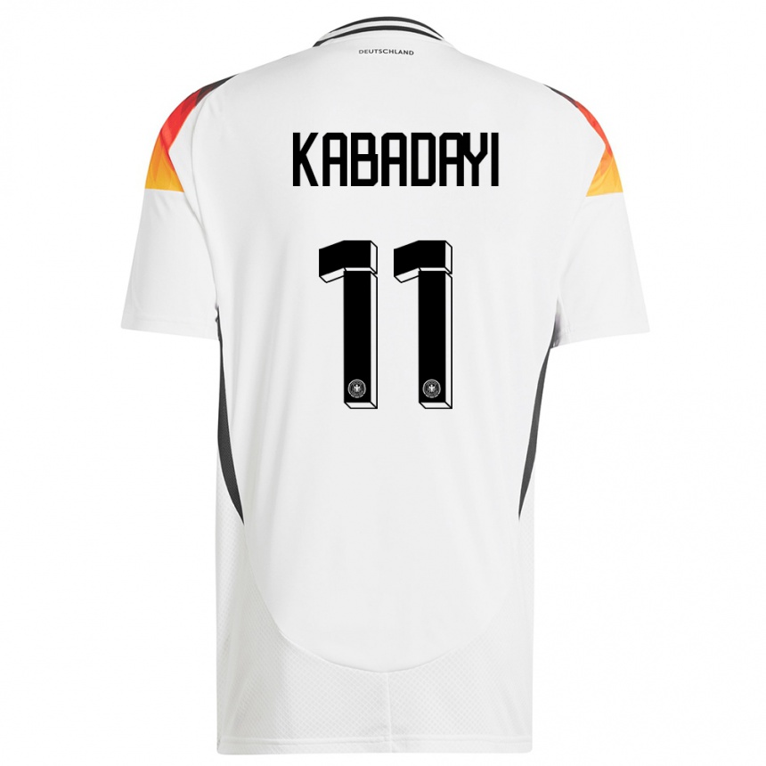 Niño Fútbol Camiseta Alemania Yusuf Kabadayi #11 Blanco 1ª Equipación 24-26 Argentina