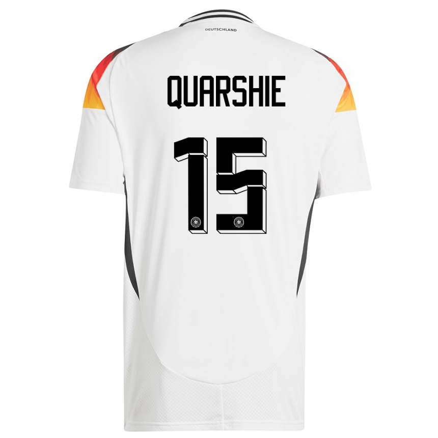 Niño Fútbol Camiseta Alemania Joshua Quarshie #15 Blanco 1ª Equipación 24-26 Argentina