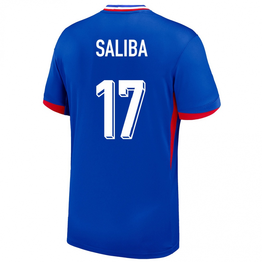 Niño Fútbol Camiseta Francia William Saliba #17 Azul 1ª Equipación 24-26 Argentina