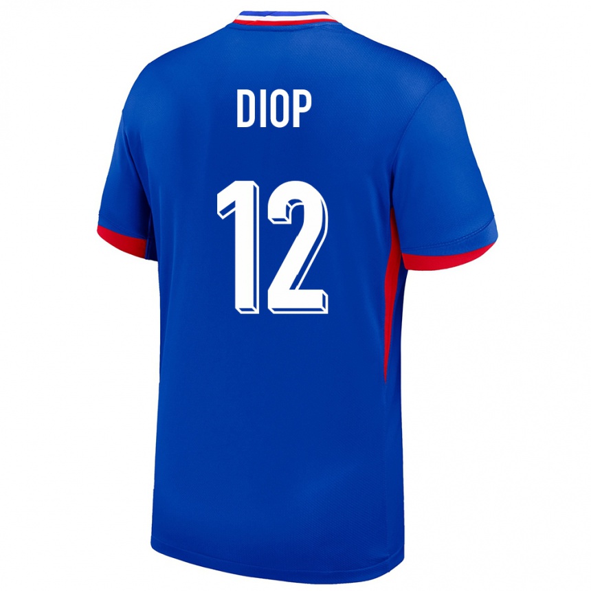 Niño Fútbol Camiseta Francia Sofiane Diop #12 Azul 1ª Equipación 24-26 Argentina