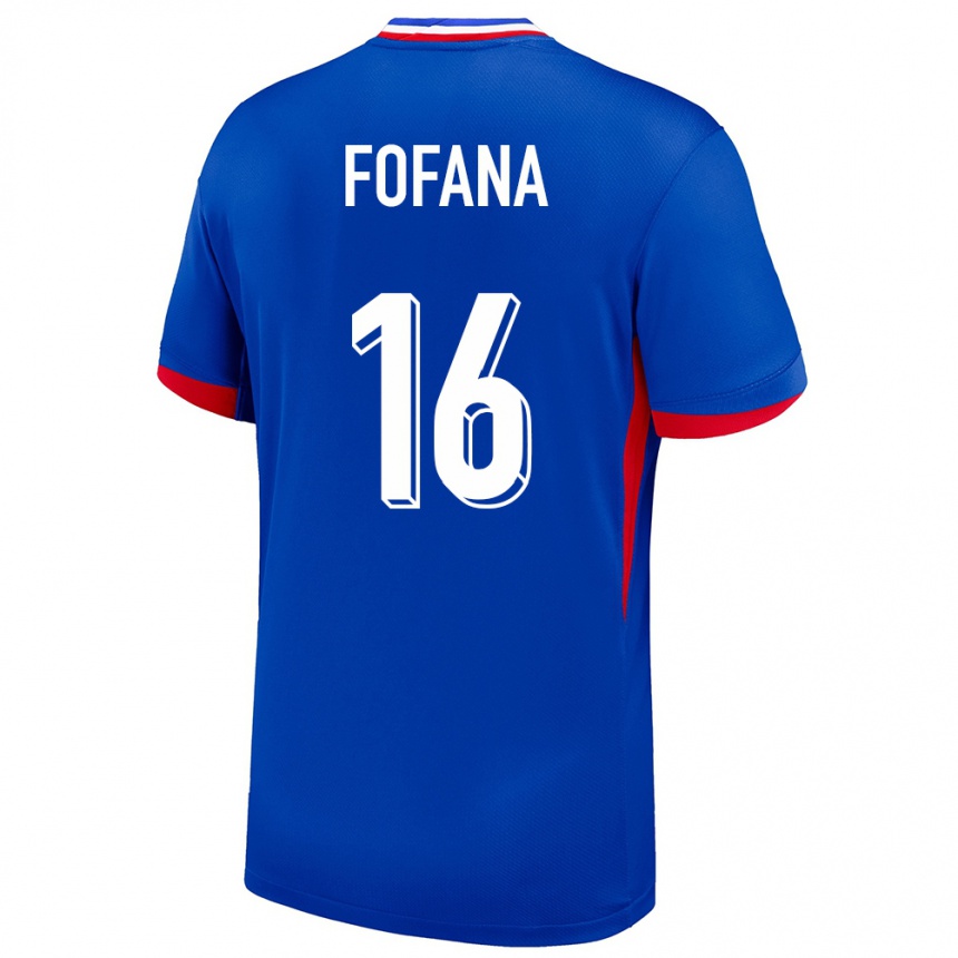 Niño Fútbol Camiseta Francia Yahia Fofana #16 Azul 1ª Equipación 24-26 Argentina