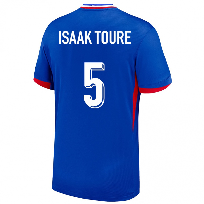 Niño Fútbol Camiseta Francia Souleymane Isaak Toure #5 Azul 1ª Equipación 24-26 Argentina