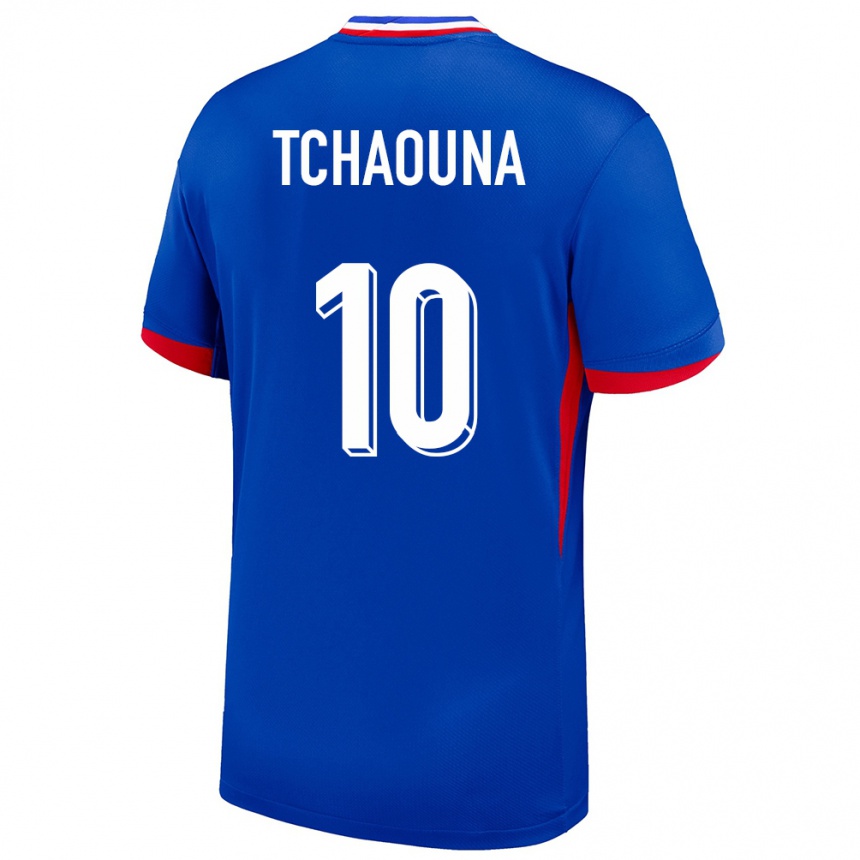 Niño Fútbol Camiseta Francia Loum Tchaouna #10 Azul 1ª Equipación 24-26 Argentina