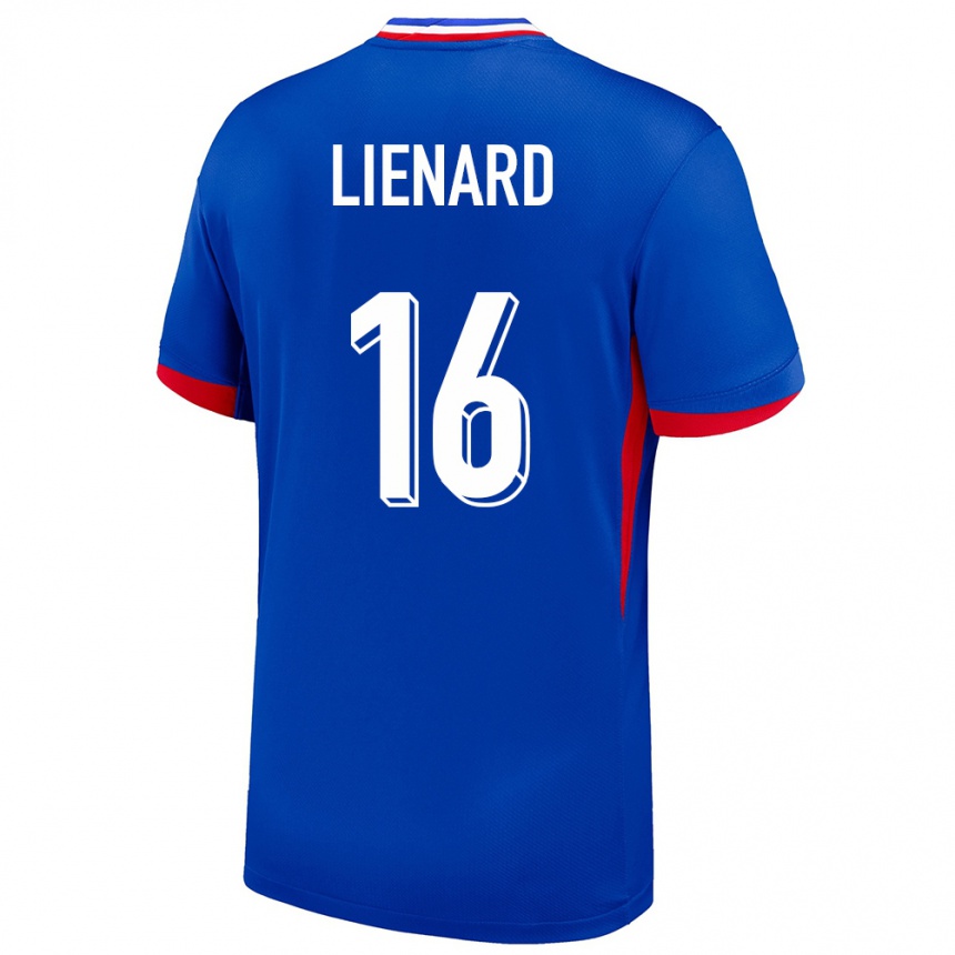 Niño Fútbol Camiseta Francia Yann Lienard #16 Azul 1ª Equipación 24-26 Argentina