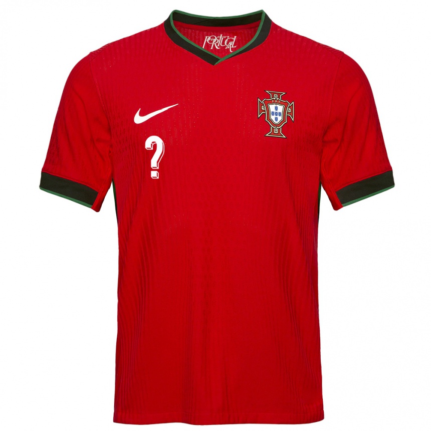 Niño Fútbol Camiseta Portugal Su Nombre #0 Rojo 1ª Equipación 24-26 Argentina