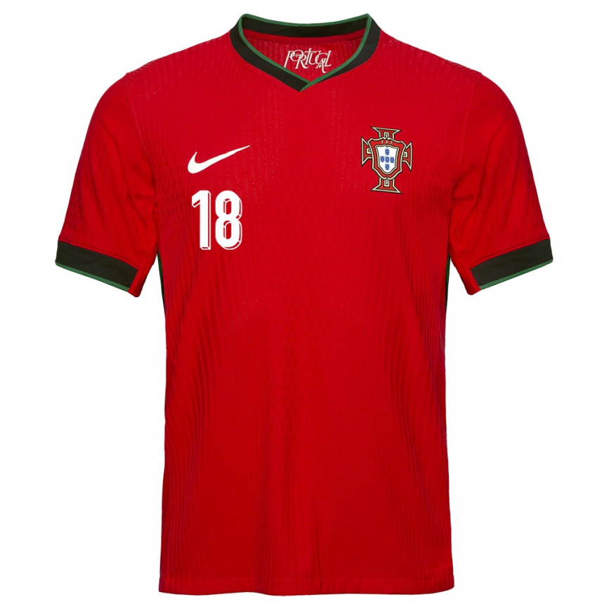 Niño Fútbol Camiseta Portugal Gustavo Sa #18 Rojo 1ª Equipación 24-26 Argentina