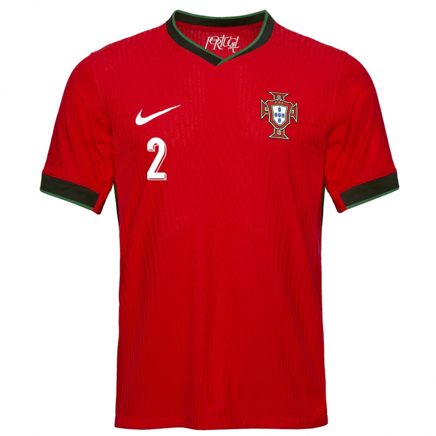 Niño Fútbol Camiseta Portugal Martim Fernandes #2 Rojo 1ª Equipación 24-26 Argentina