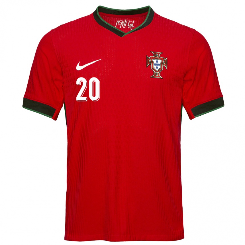 Niño Fútbol Camiseta Portugal Rodrigo Mora #20 Rojo 1ª Equipación 24-26 Argentina