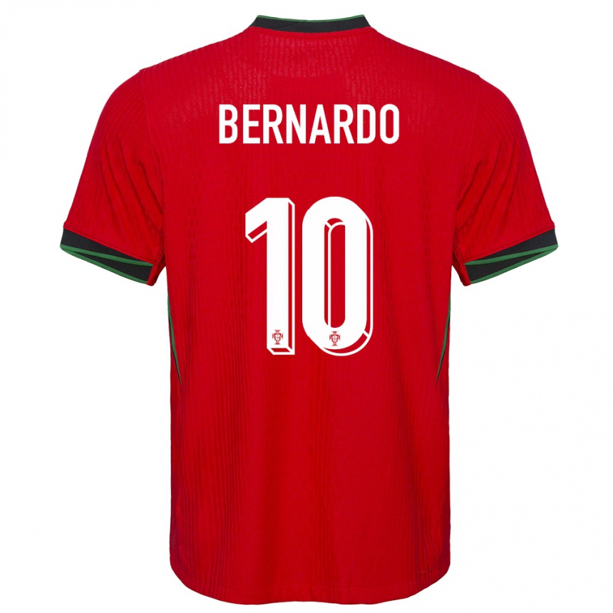 Niño Fútbol Camiseta Portugal Bernardo Silva #10 Rojo 1ª Equipación 24-26 Argentina