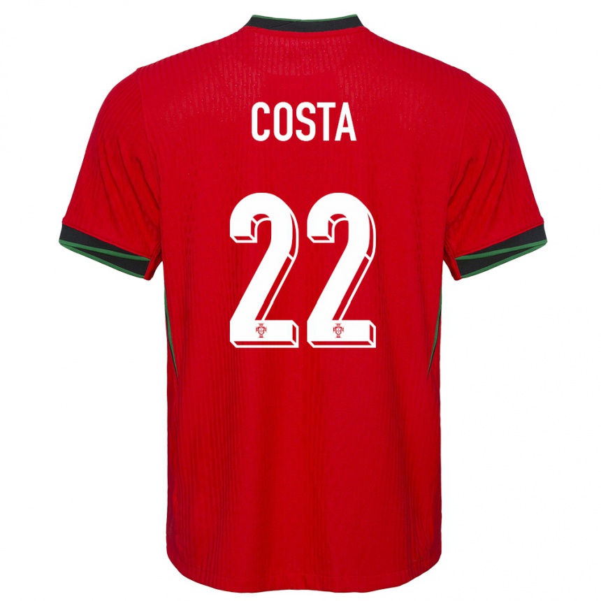 Niño Fútbol Camiseta Portugal Diogo Costa #22 Rojo 1ª Equipación 24-26 Argentina