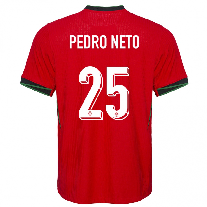 Niño Fútbol Camiseta Portugal Pedro Neto #25 Rojo 1ª Equipación 24-26 Argentina