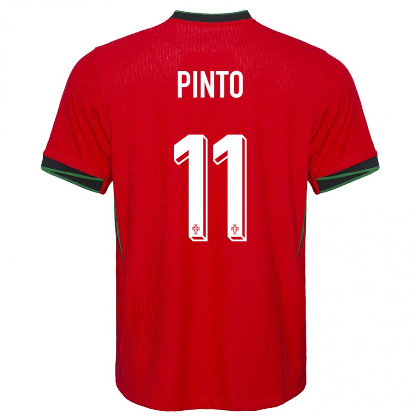 Niño Fútbol Camiseta Portugal Tatiana Pinto #11 Rojo 1ª Equipación 24-26 Argentina