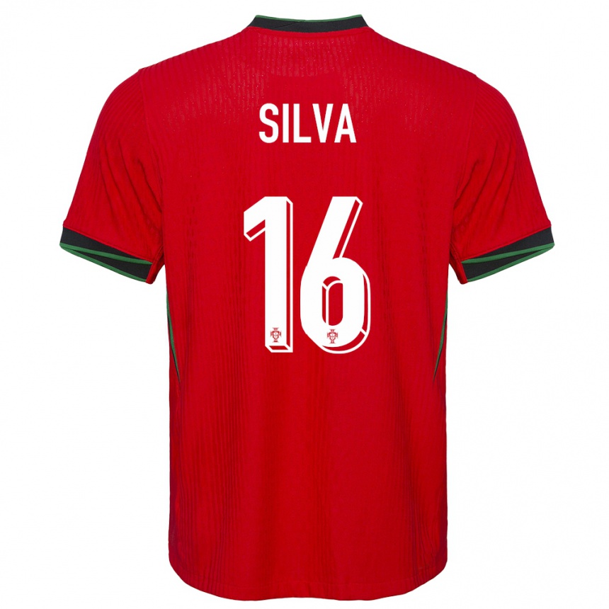 Niño Fútbol Camiseta Portugal Diana Silva #16 Rojo 1ª Equipación 24-26 Argentina