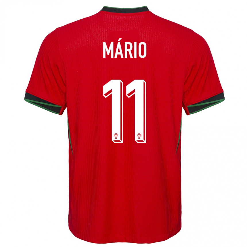 Niño Fútbol Camiseta Portugal Joao Mario #11 Rojo 1ª Equipación 24-26 Argentina