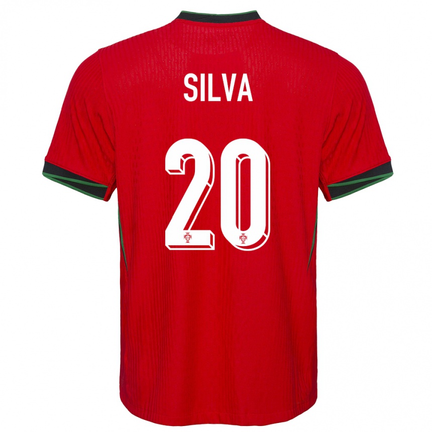 Niño Fútbol Camiseta Portugal Fabio Silva #20 Rojo 1ª Equipación 24-26 Argentina