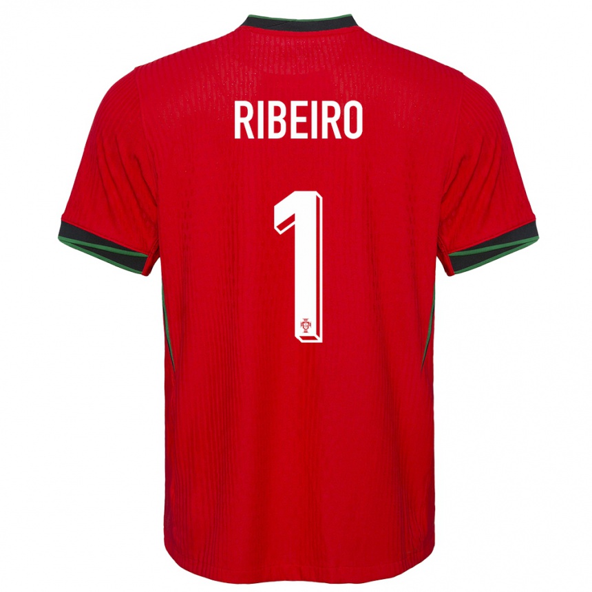 Niño Fútbol Camiseta Portugal Goncalo Ribeiro #1 Rojo 1ª Equipación 24-26 Argentina