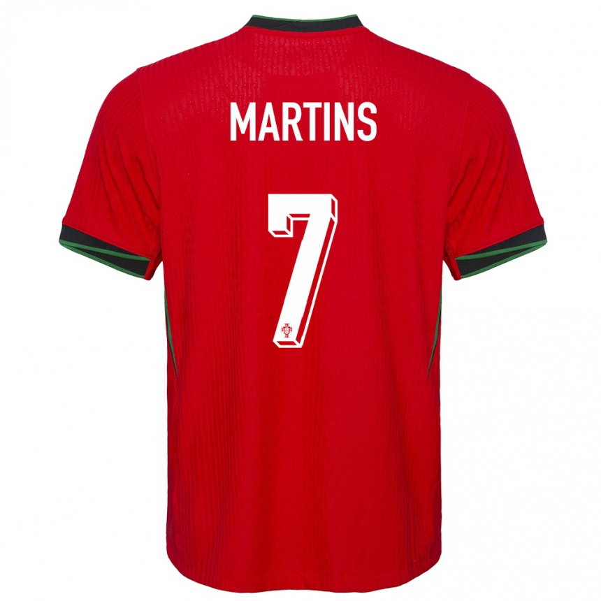 Niño Fútbol Camiseta Portugal Gil Martins #7 Rojo 1ª Equipación 24-26 Argentina