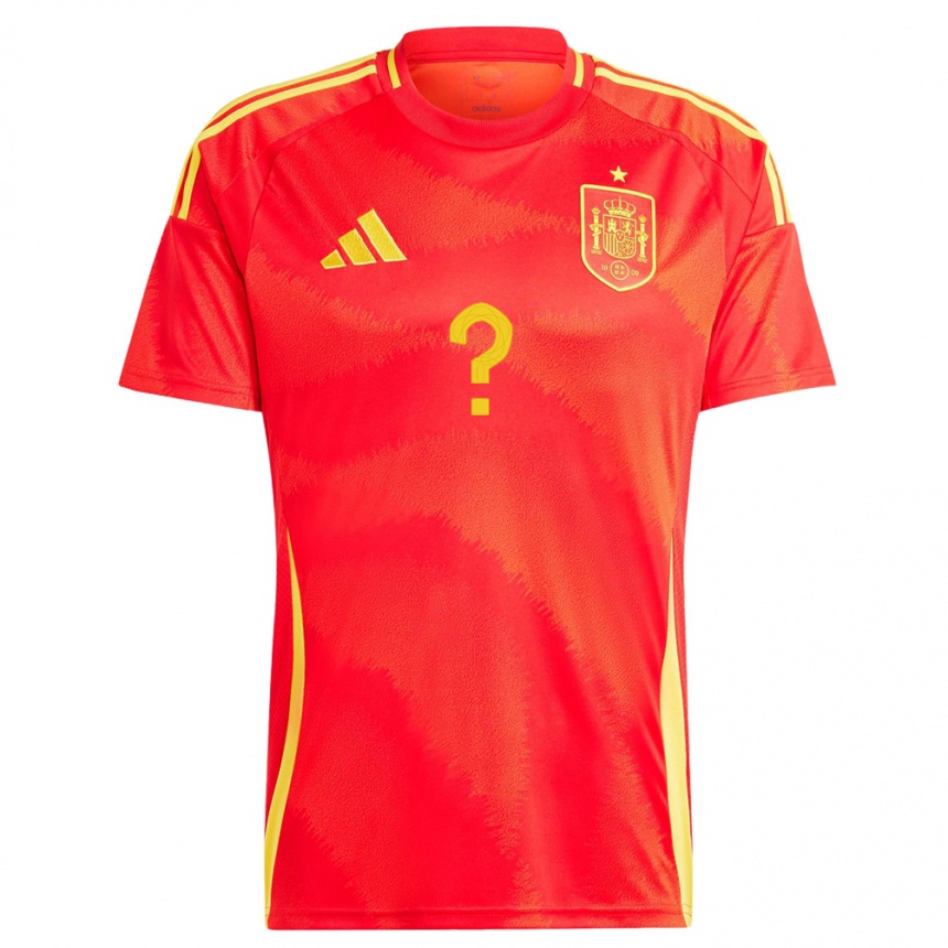 Niño Fútbol Camiseta España Su Nombre #0 Rojo 1ª Equipación 24-26 Argentina