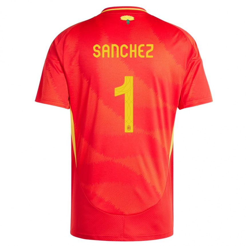 Niño Fútbol Camiseta España Robert Sanchez #1 Rojo 1ª Equipación 24-26 Argentina