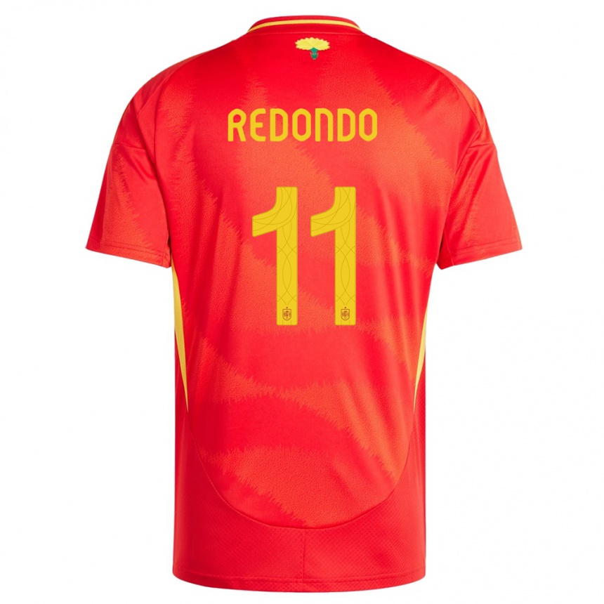 Niño Fútbol Camiseta España Alba Redondo #11 Rojo 1ª Equipación 24-26 Argentina