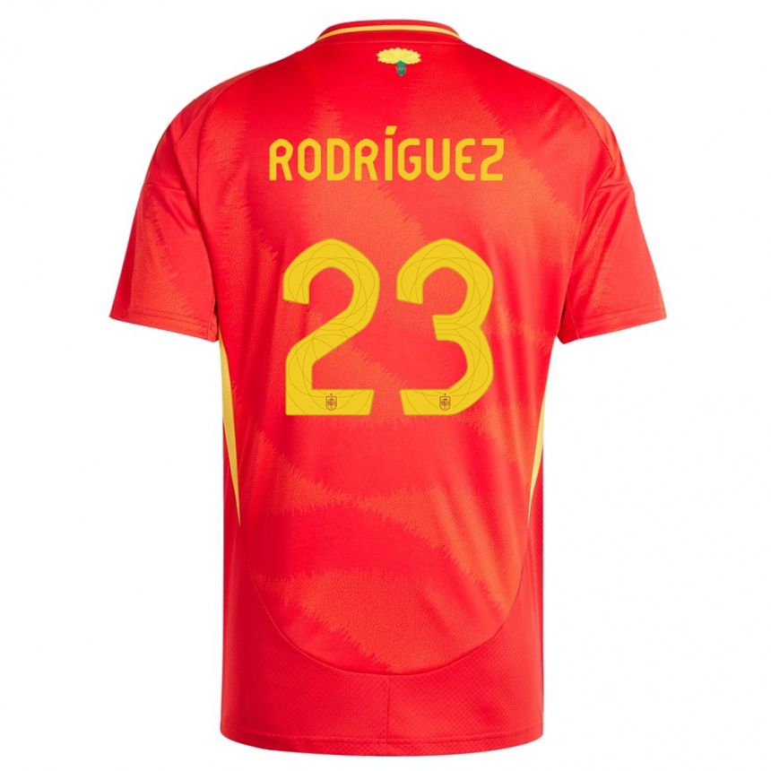 Niño Fútbol Camiseta España Misa Rodriguez #23 Rojo 1ª Equipación 24-26 Argentina