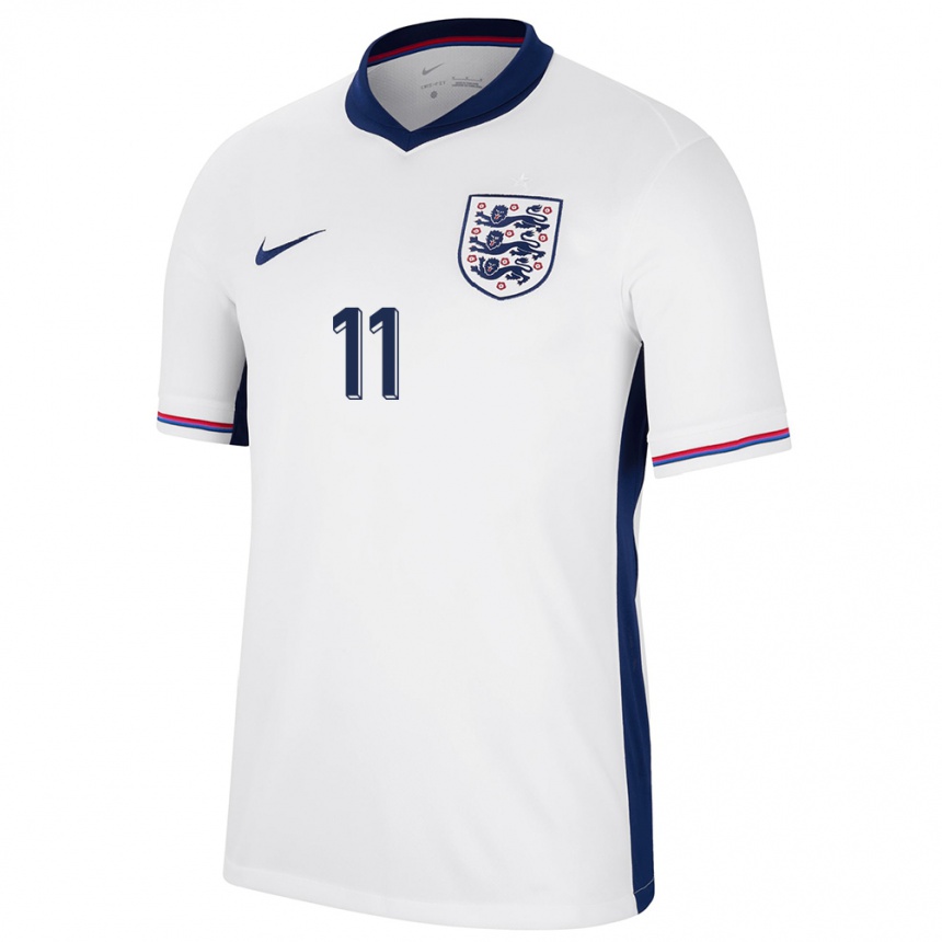 Niño Fútbol Camiseta Inglaterra Phil Foden #11 Blanco 1ª Equipación 24-26 Argentina