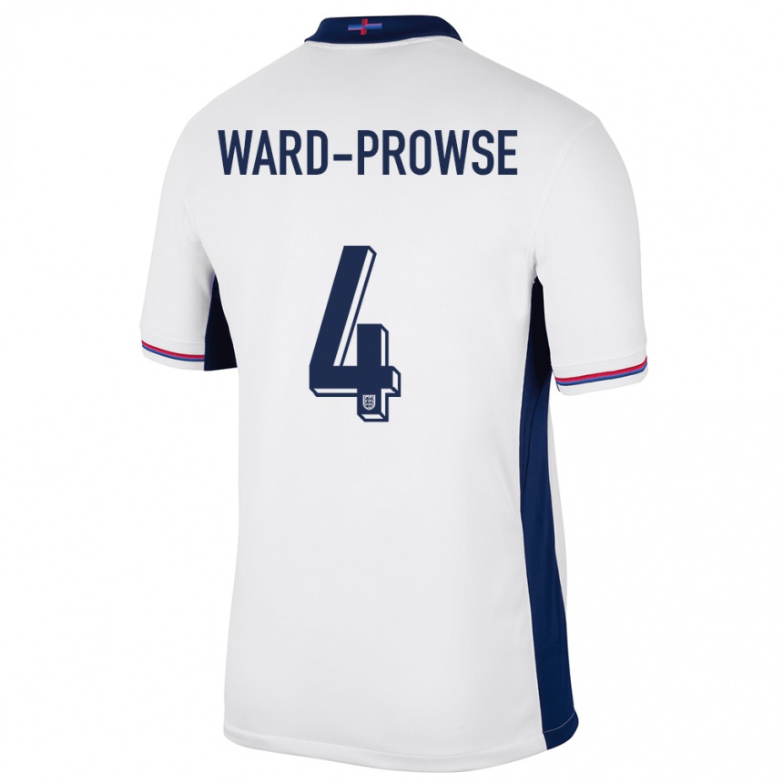 Niño Fútbol Camiseta Inglaterra James Ward-Prowse #4 Blanco 1ª Equipación 24-26 Argentina