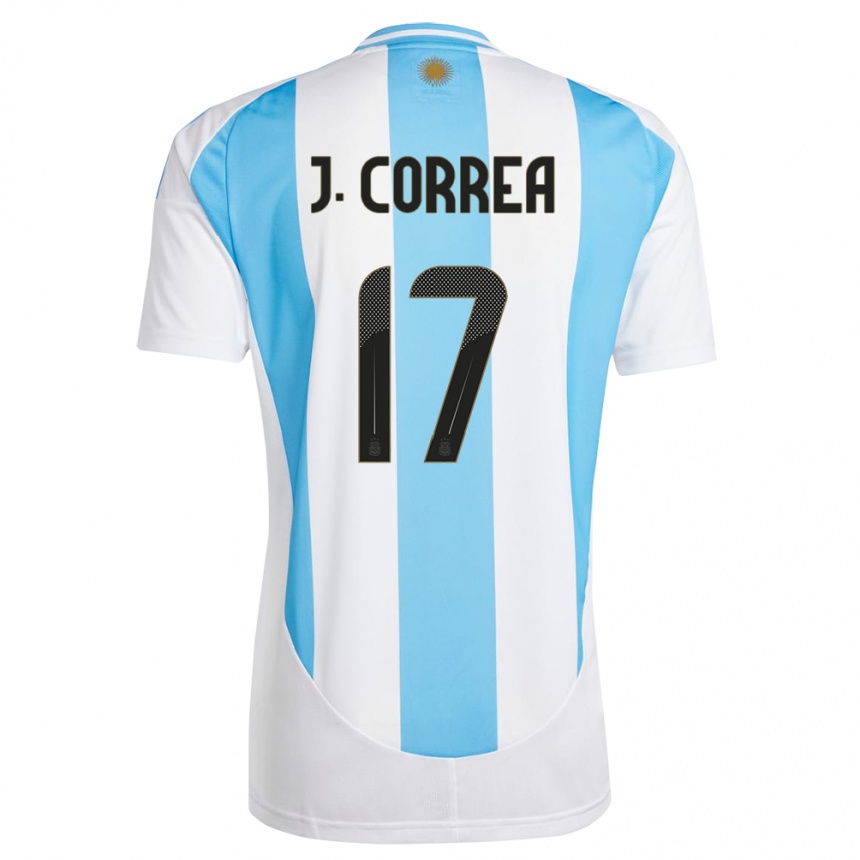 Niño Fútbol Camiseta Argentina Joaquin Correa #17 Blanco Azul 1ª Equipación 24-26 Argentina