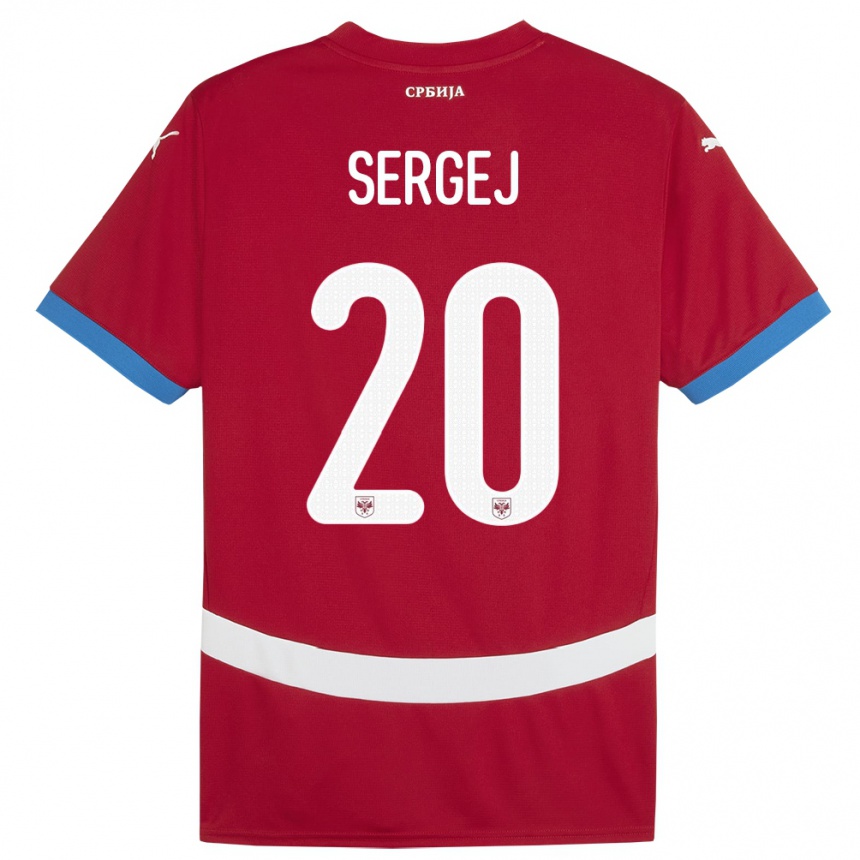 Niño Fútbol Camiseta Serbia Sergej Milinkovic-Savic #20 Rojo 1ª Equipación 24-26 Argentina