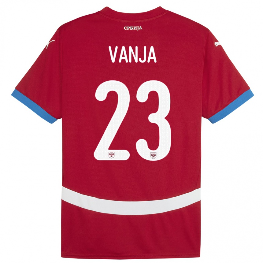 Niño Fútbol Camiseta Serbia Vanja Milinkovic-Savic #23 Rojo 1ª Equipación 24-26 Argentina