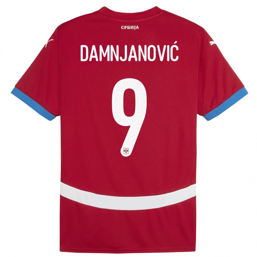 Niño Fútbol Camiseta Serbia Jovana Damnjanovic #9 Rojo 1ª Equipación 24-26 Argentina