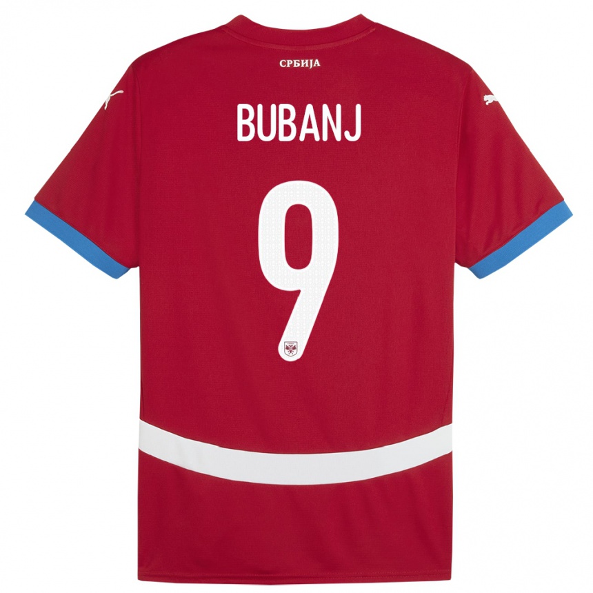 Niño Fútbol Camiseta Serbia Mateja Bubanj #9 Rojo 1ª Equipación 24-26 Argentina