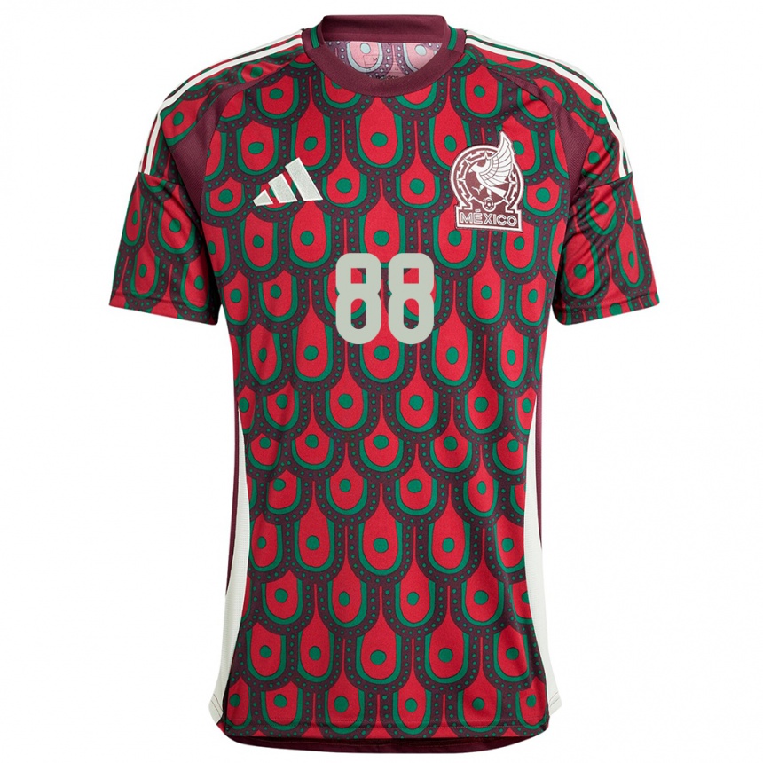 Niño Fútbol Camiseta México Maricarmen Reyes #88 Granate 1ª Equipación 24-26 Argentina