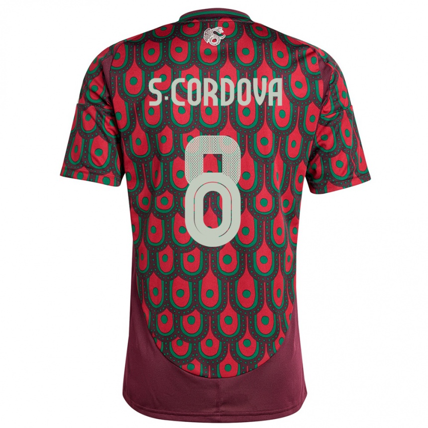 Niño Fútbol Camiseta México Sebastian Cordova #8 Granate 1ª Equipación 24-26 Argentina