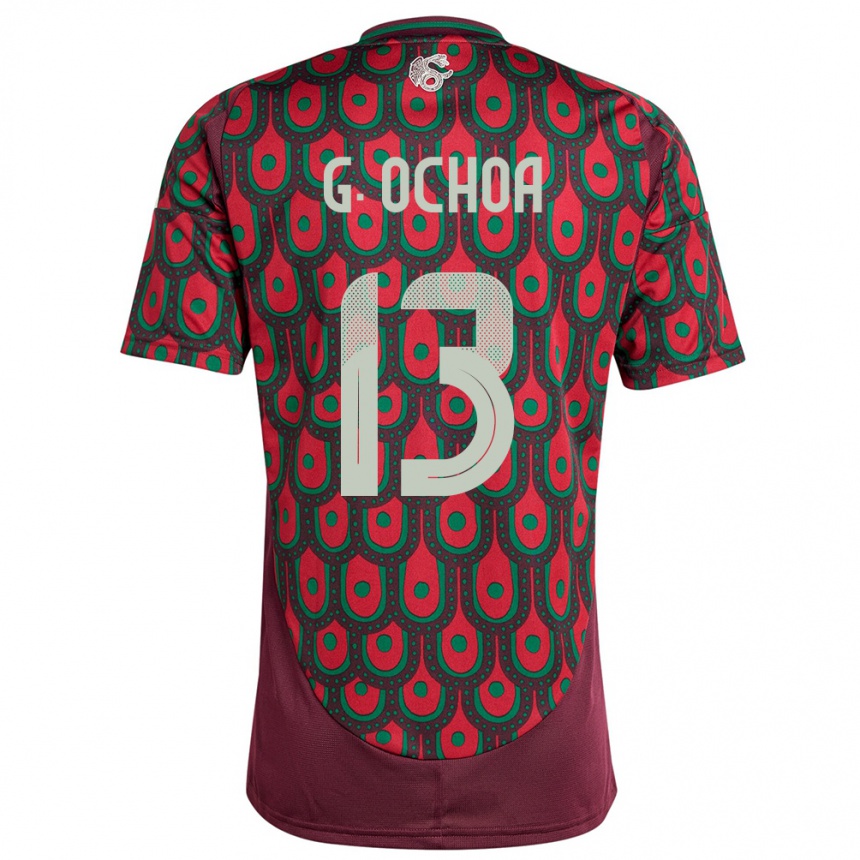 Niño Fútbol Camiseta México Guillermo Ochoa #13 Granate 1ª Equipación 24-26 Argentina