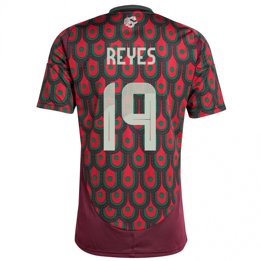 Niño Fútbol Camiseta México Israel Reyes #19 Granate 1ª Equipación 24-26 Argentina