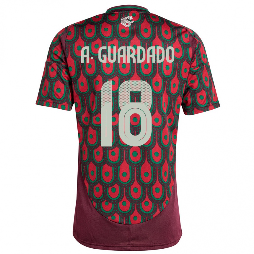 Niño Fútbol Camiseta México Andres Guardado #18 Granate 1ª Equipación 24-26 Argentina