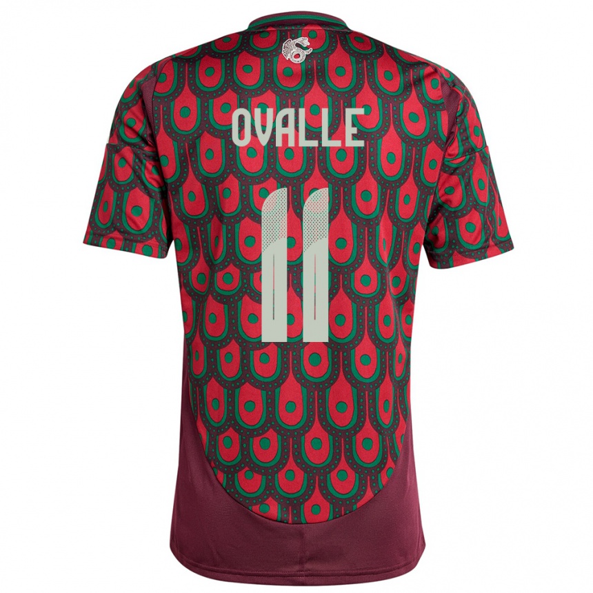 Niño Fútbol Camiseta México Lizbeth Ovalle #11 Granate 1ª Equipación 24-26 Argentina