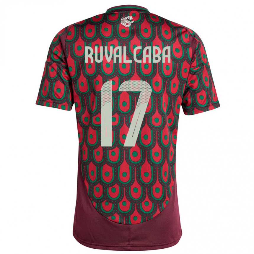 Niño Fútbol Camiseta México Jorge Ruvalcaba #17 Granate 1ª Equipación 24-26 Argentina