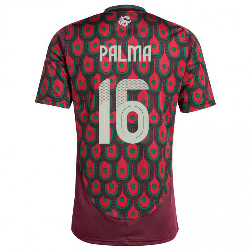 Niño Fútbol Camiseta México Rafael Palma #16 Granate 1ª Equipación 24-26 Argentina