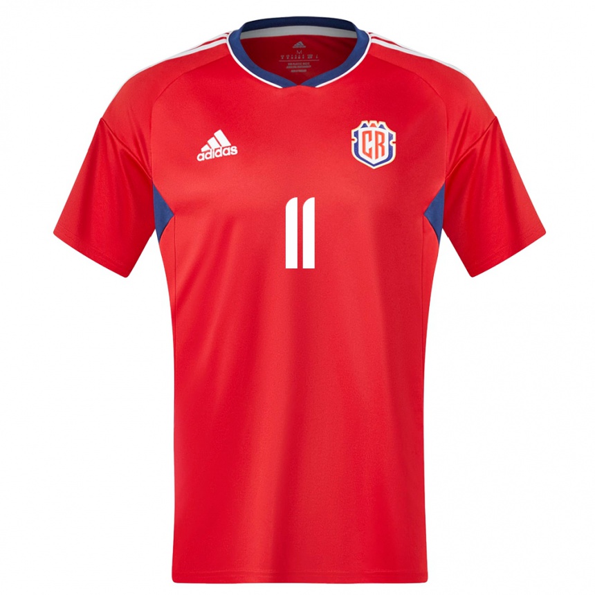 Niño Fútbol Camiseta Costa Rica Johan Venegas #11 Rojo 1ª Equipación 24-26 Argentina