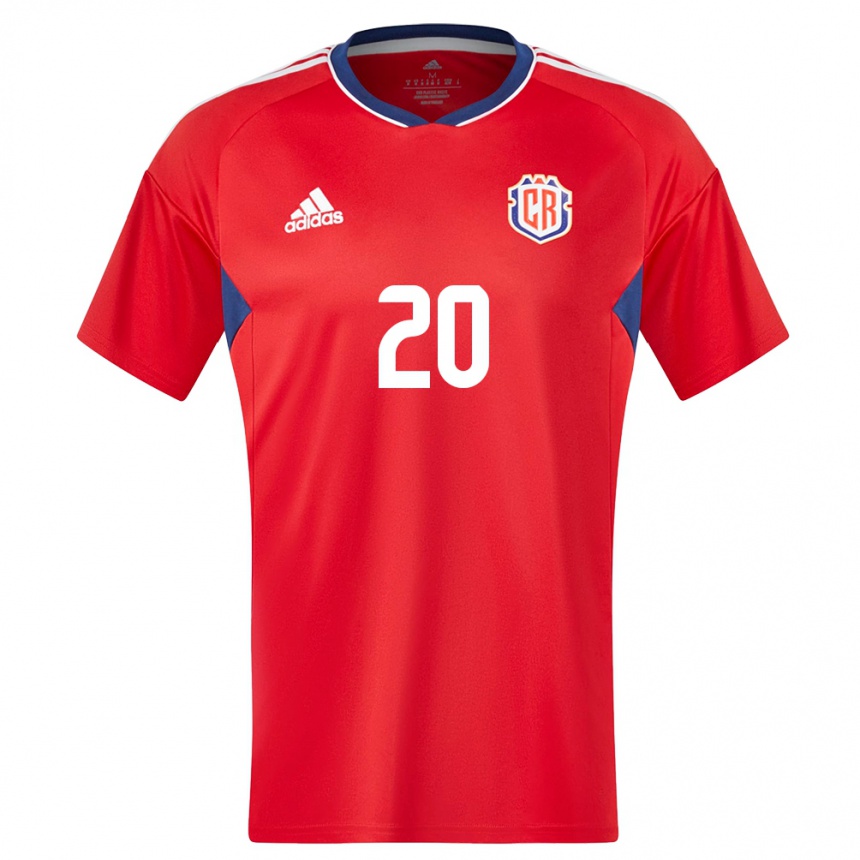 Niño Fútbol Camiseta Costa Rica Enyel Escoe #20 Rojo 1ª Equipación 24-26 Argentina