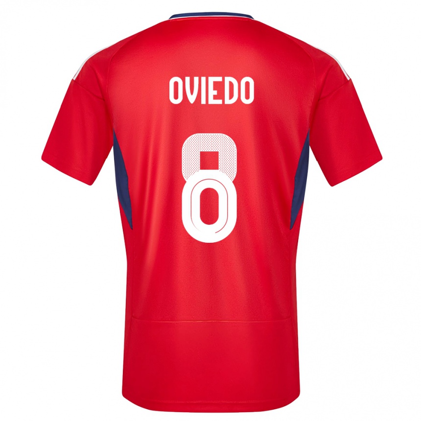 Niño Fútbol Camiseta Costa Rica Bryan Oviedo #8 Rojo 1ª Equipación 24-26 Argentina