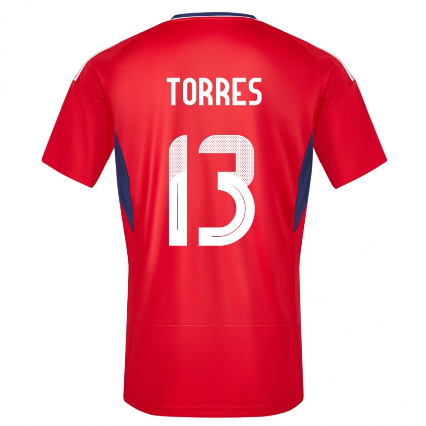 Niño Fútbol Camiseta Costa Rica Gerson Torres #13 Rojo 1ª Equipación 24-26 Argentina